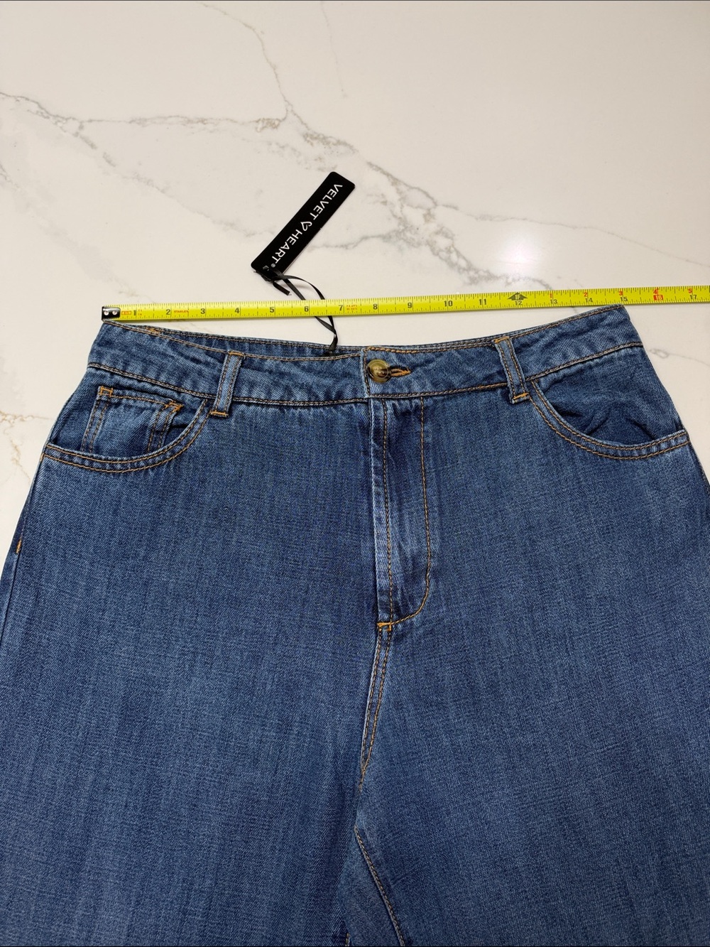 Velvet Heart Wide Leg Jeans in Blue Wash - Picture 11 of 16